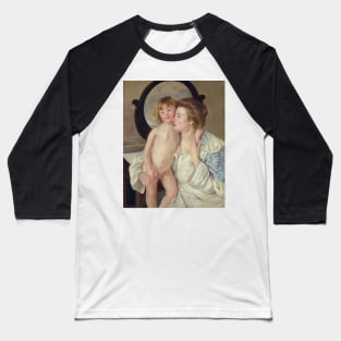 Mother and Child (The Oval Mirror) by Mary Cassatt Baseball T-Shirt